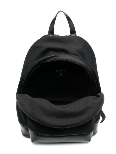 Black cotton canvas girl BALMAIN backpack