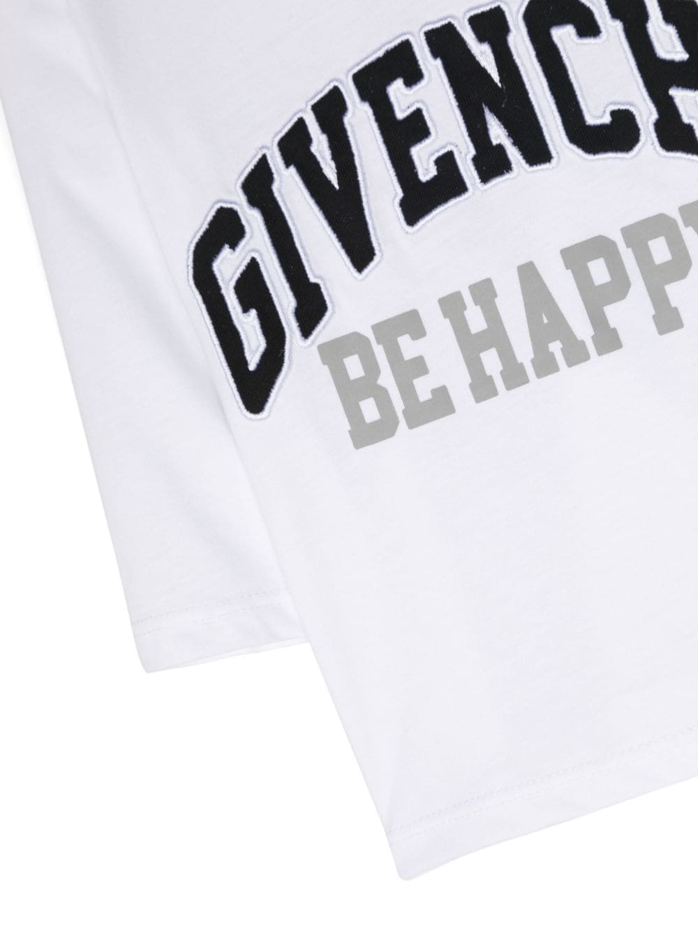 White cotton jersey baby boy GIVENCHY t-shirt