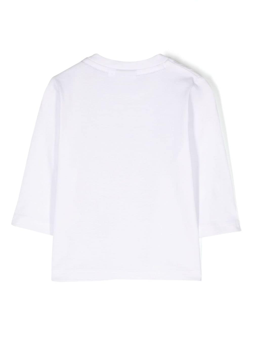 White cotton jersey baby boy HUGO BOSS t-shirt | Carofiglio Junior