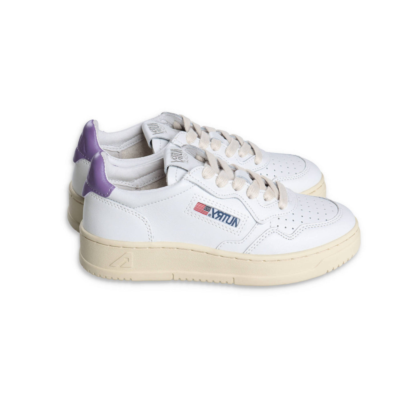 White leather girl AUTRY sneakers