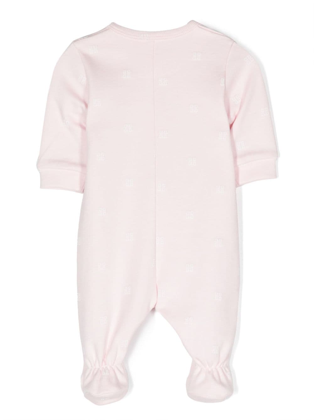 Pink logoed cotton jersey baby girl GIVENCHY onesie | Carofiglio Junior