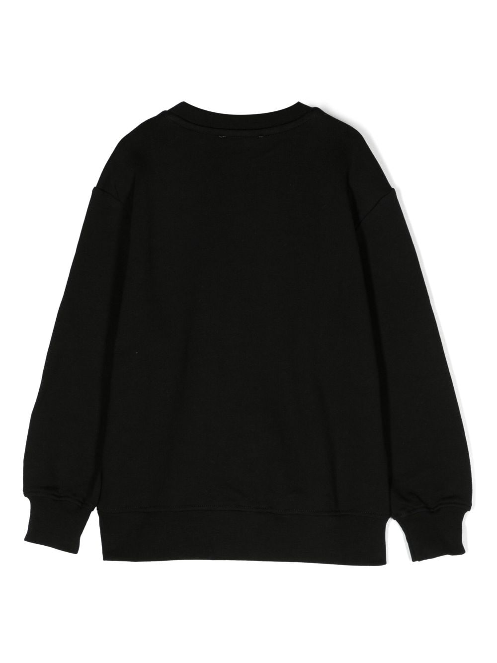 Black cotton boy MSGM sweatshirt | Carofiglio Junior