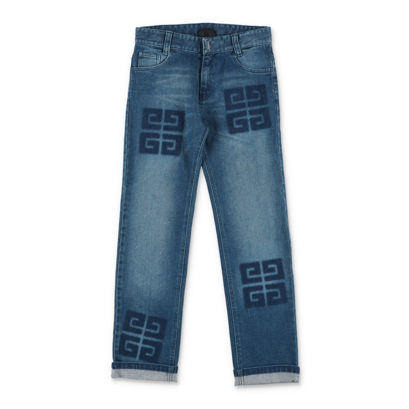 Denim blue cotton boy GIVENCHY jeans | Carofiglio Junior