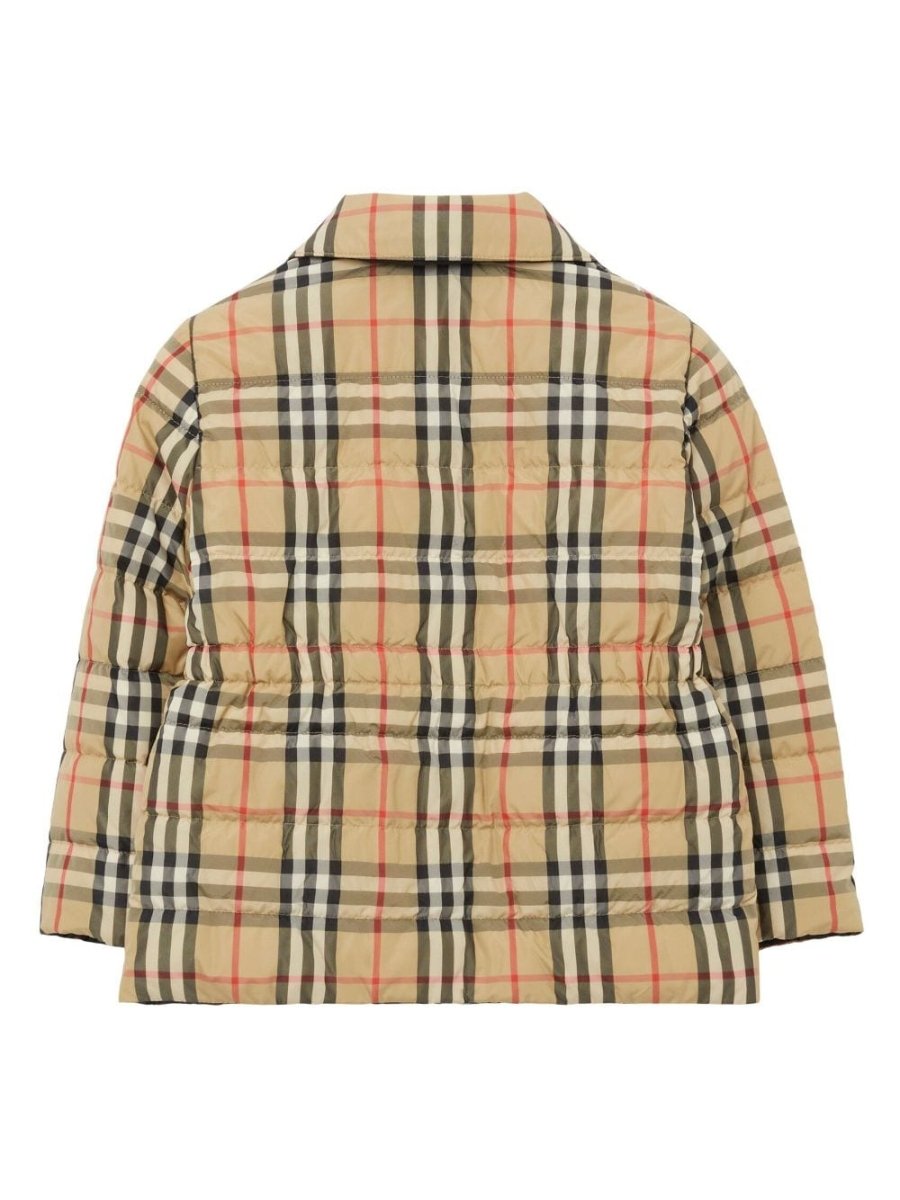 OAKLEE reversible nylon girl BURBERRY jacket | Carofiglio Junior