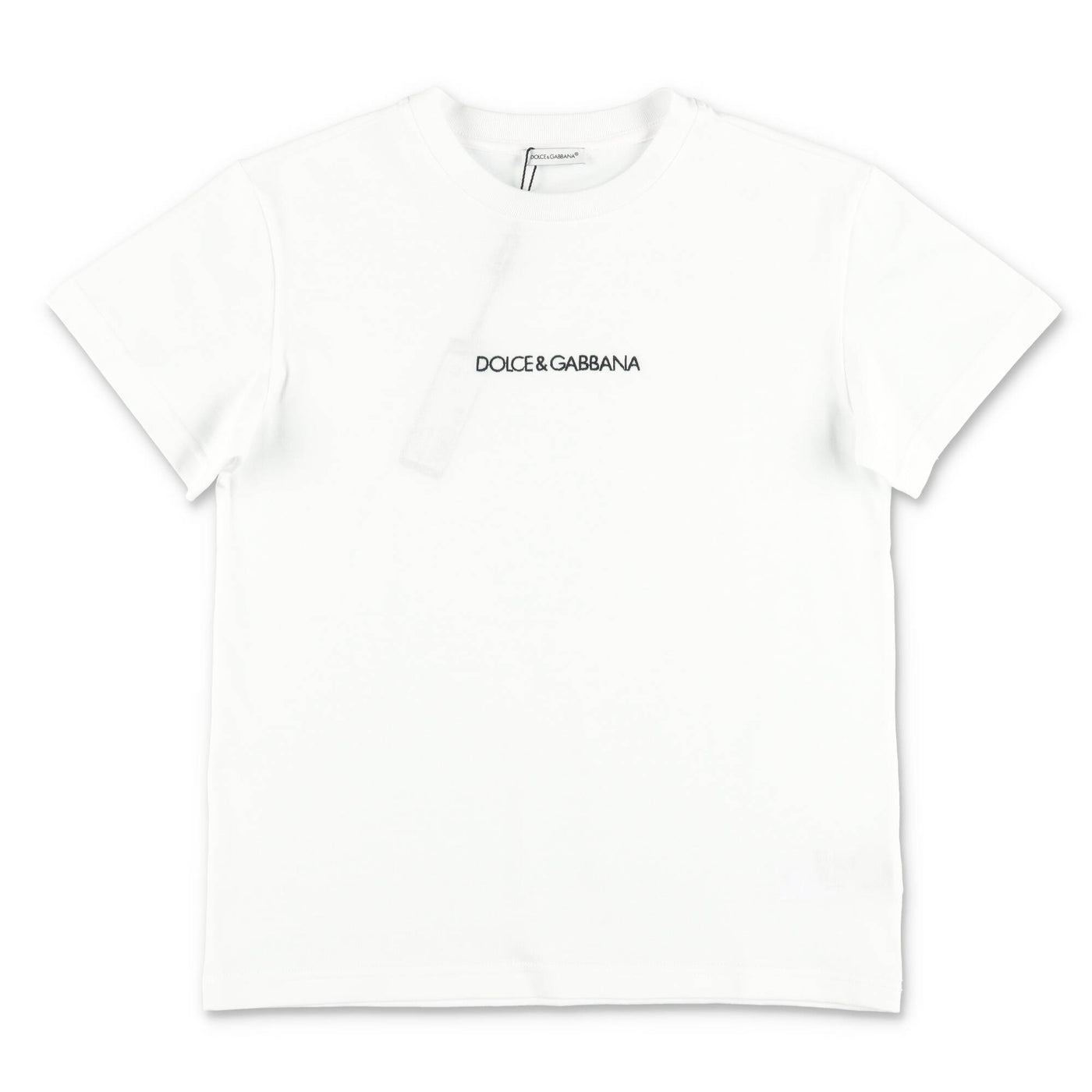 White cotton jersey logo lettering DOLCE & GABBANA t-shirt