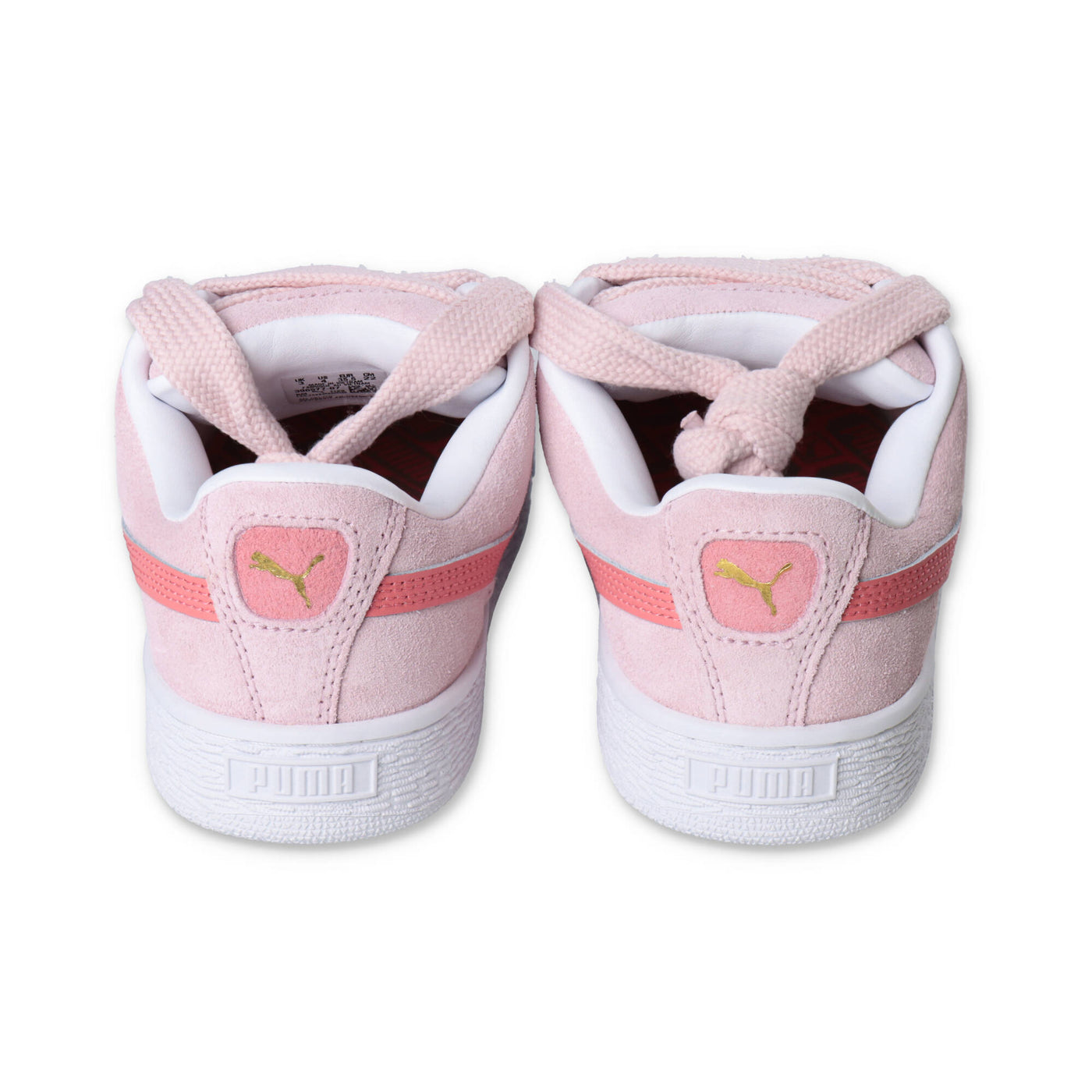 Pink suede leather girl PUMA sneakers
