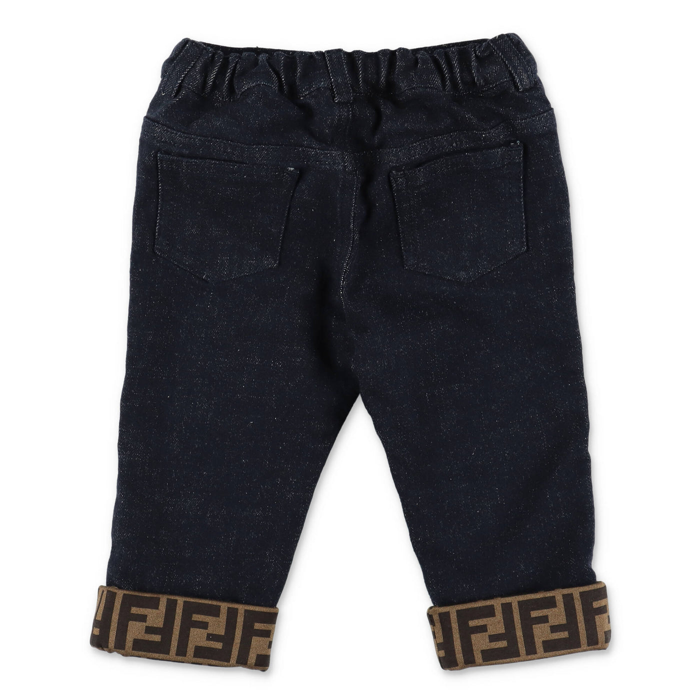 Blue stretch cotton denim baby boy FENDI jeans - Carofiglio Junior