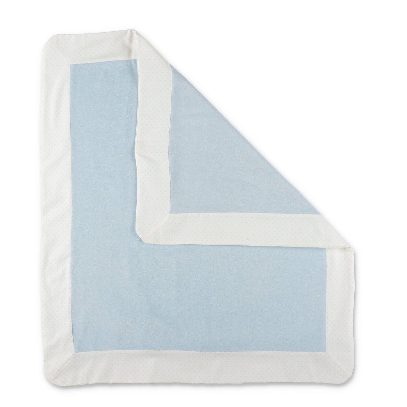 Light blue cotton chenille baby boy LA STUPENDERIA blanket | Carofiglio Junior