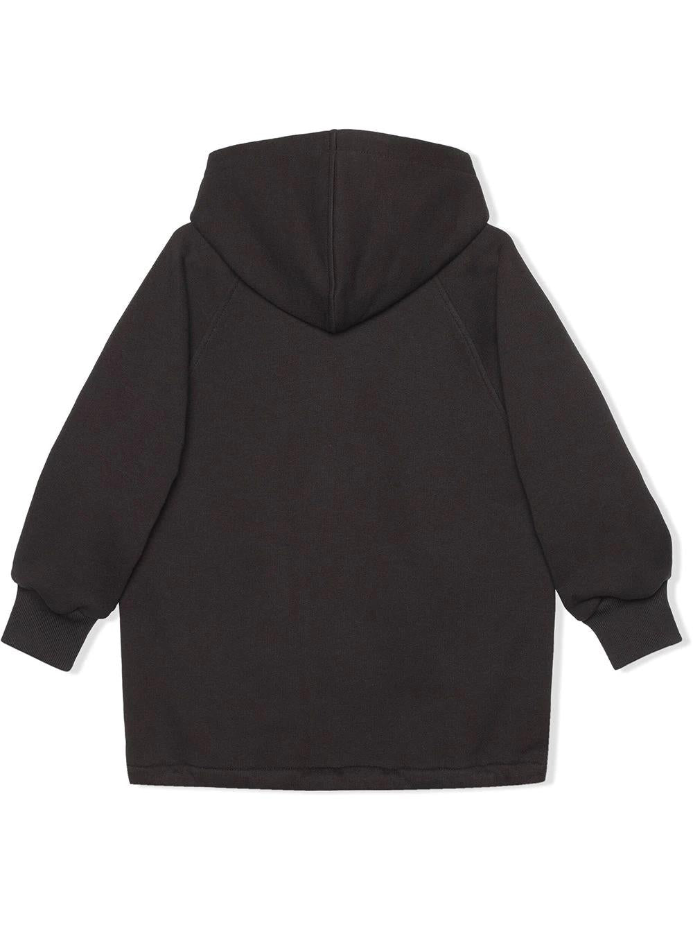 Black cotton boy GUCCI hoodie | Carofiglio Junior