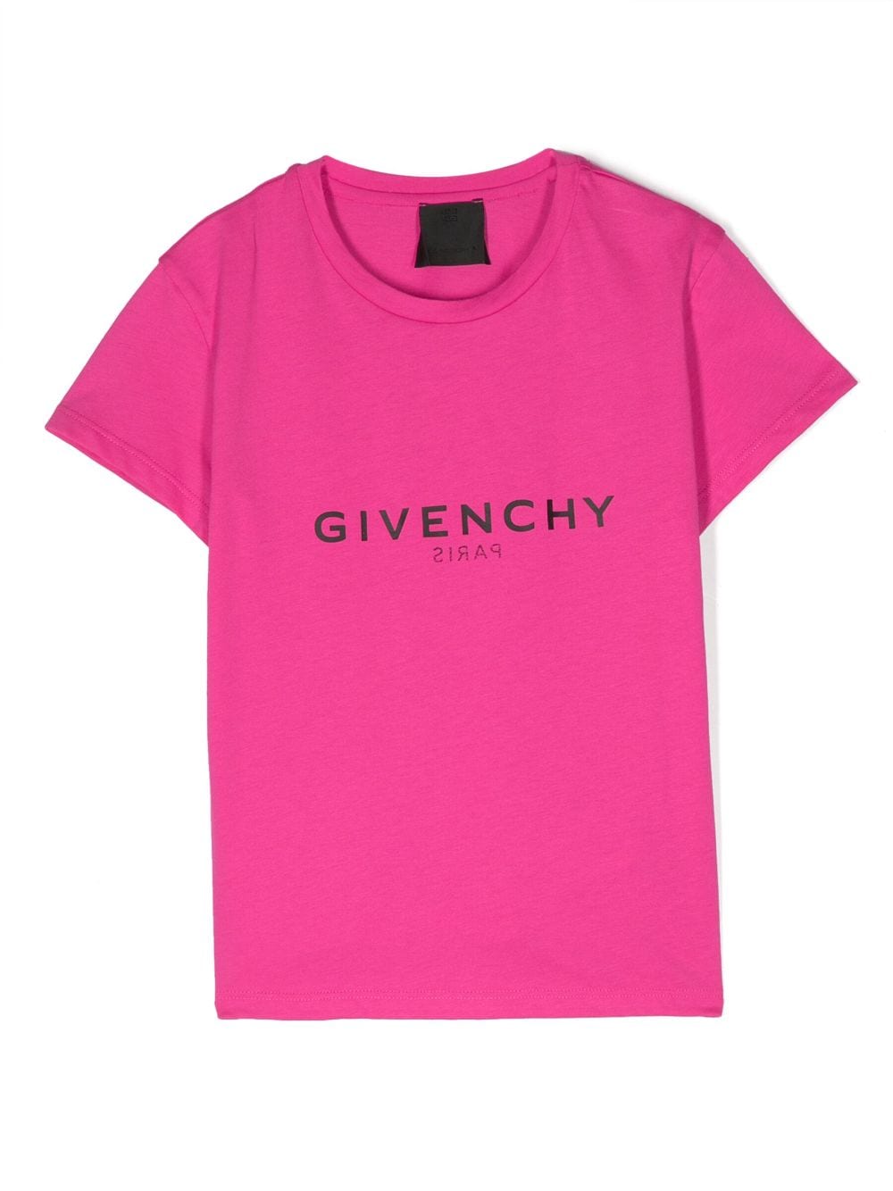 Fuchsia cotton jersey girl GIVENCHY t-shirt | Carofiglio Junior