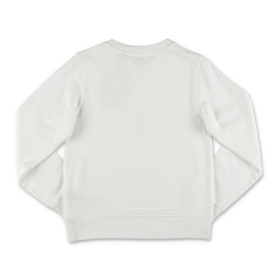 White cotton boy BURBERRY sweatshirt | Carofiglio Junior