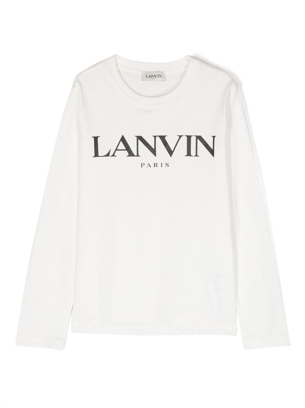 White cotton jersey boy LANVIN t-shirt