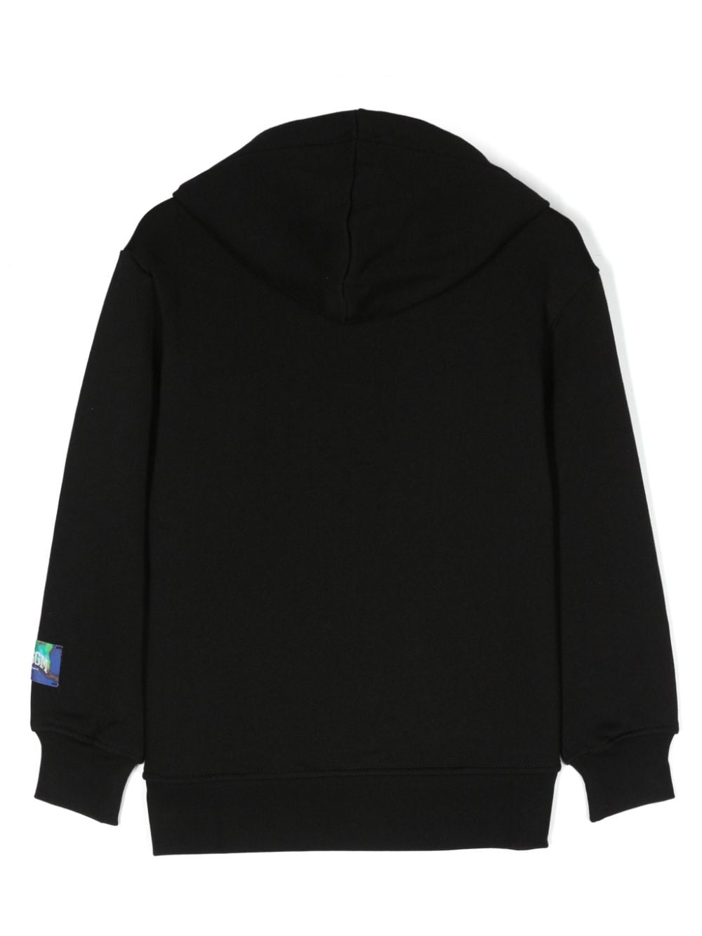 Black cotton boy MSGM hoodie | Carofiglio Junior