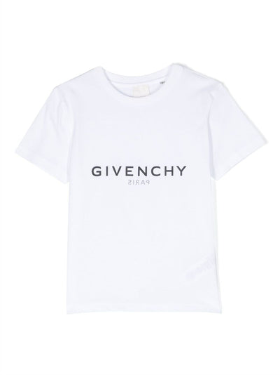 White cotton jersey boy GIVENCHY t-shirt