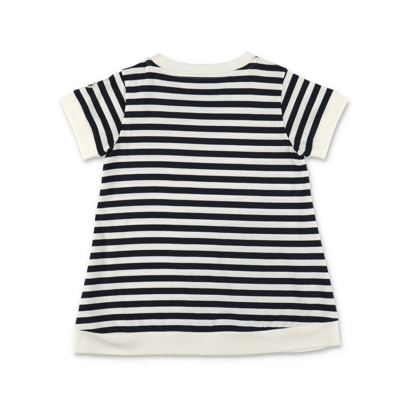 Blue and white striped cotton jersey girl MONCLER t-shirt