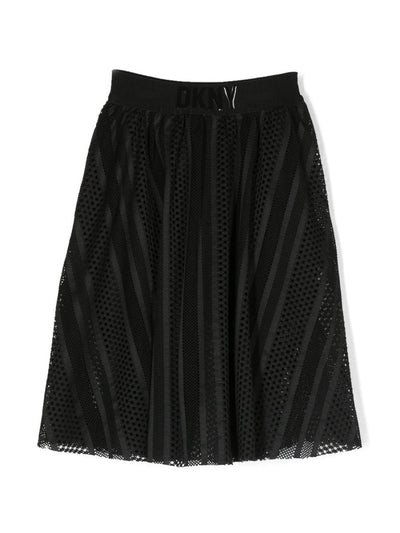Black mesh girl DKNY skirt | Carofiglio Junior