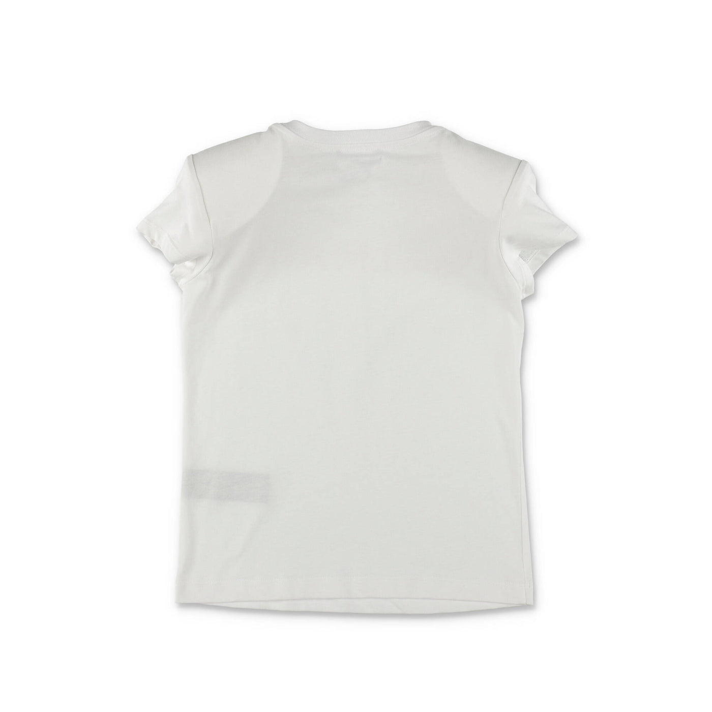 White cotton jersey girl BALMAIN t-shirt | Carofiglio Junior