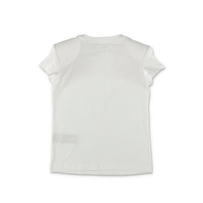 White cotton jersey girl BALMAIN t-shirt - Carofiglio Junior