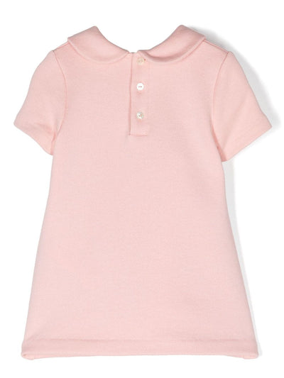 Pink cotton baby girl GUCCI sweatdress