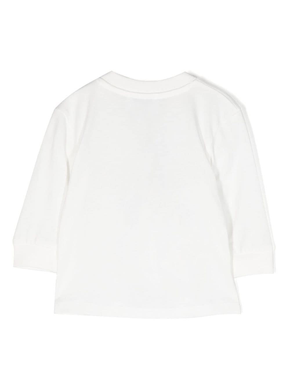 White cotton jersey baby boy KENZO t-shirt | Carofiglio Junior