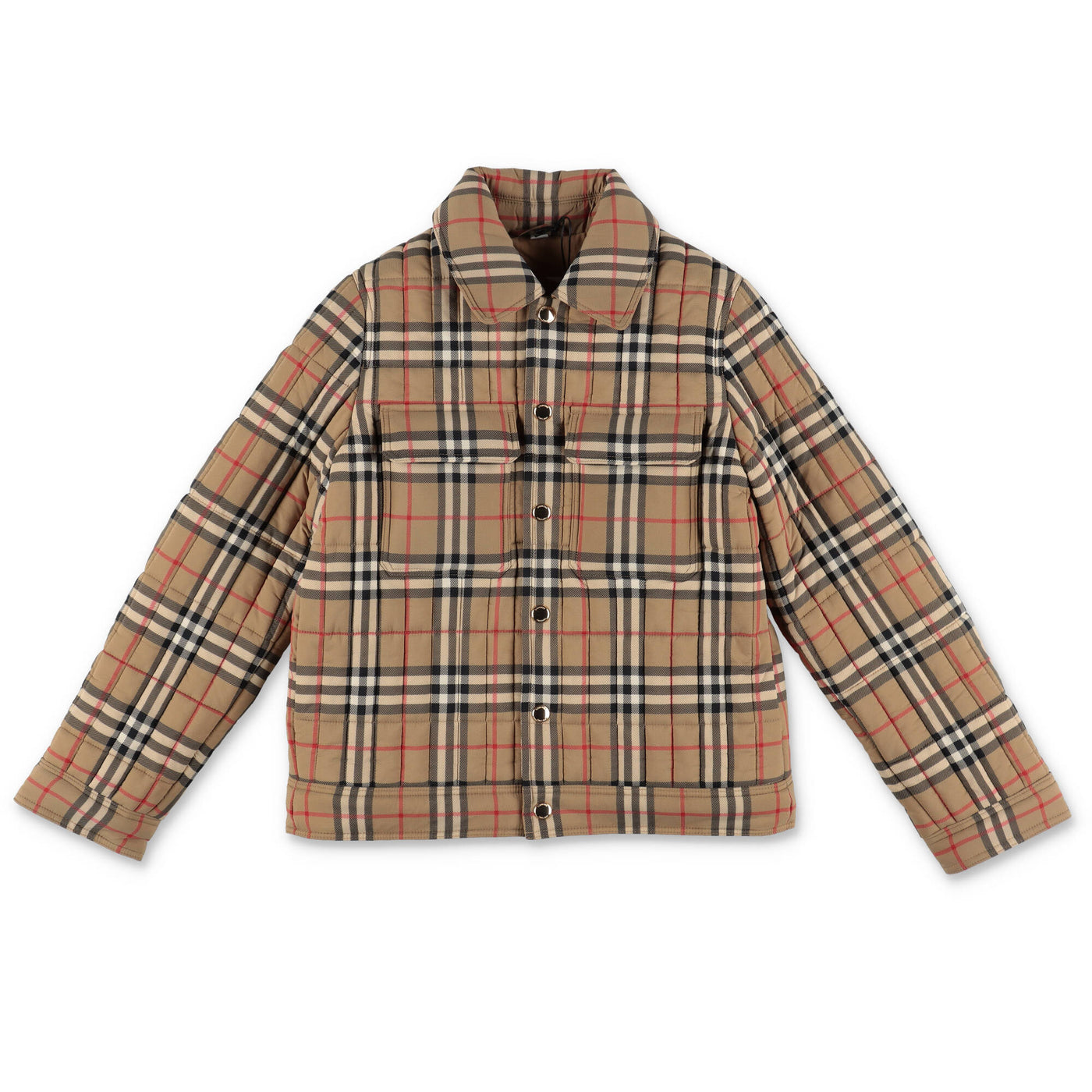 GIDEON Check nylon boy BURBERRY quilted jacket