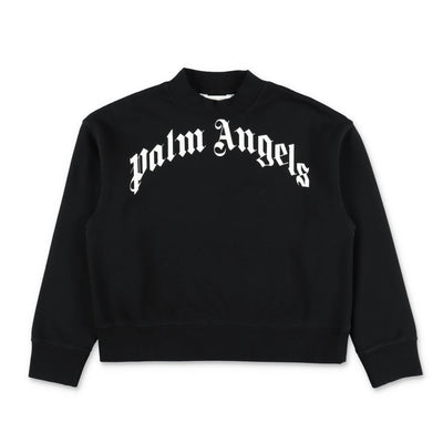 Black cotton boy PALM ANGELS sweatshirt