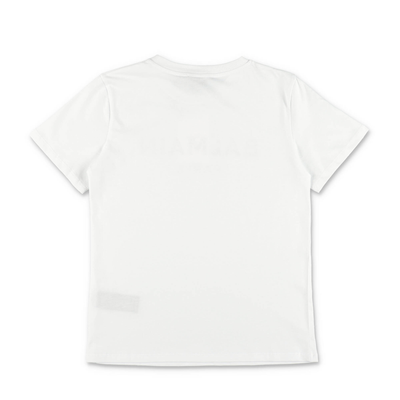 White cotton jersey boy BALMAIN t-shirt