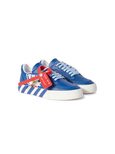 Blue leather boy OFF WHITE sneakers