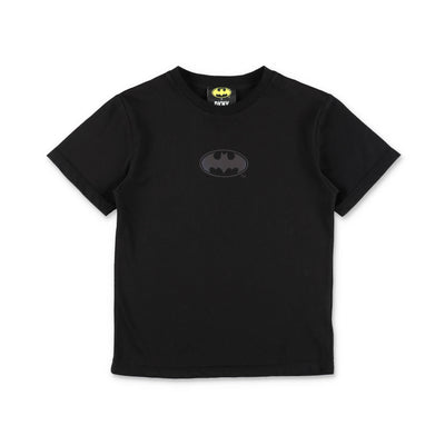 Black cotton jersey boy DKNY x BATMAN t-shirt | Carofiglio Junior