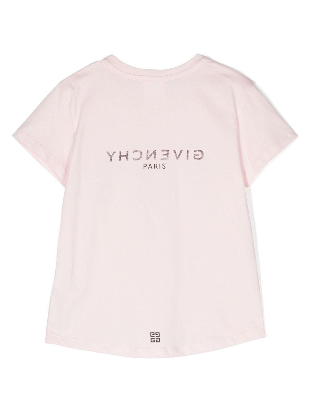 Pink cotton jersey girl GIVENCHY t-shirt | Carofiglio Junior