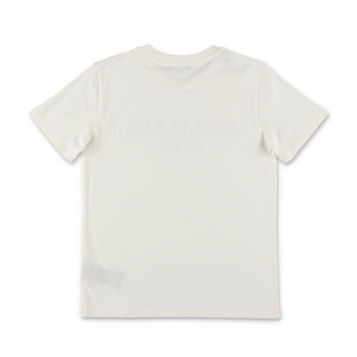 White cotton jersey boy BALMAIN t-shirt | Carofiglio Junior