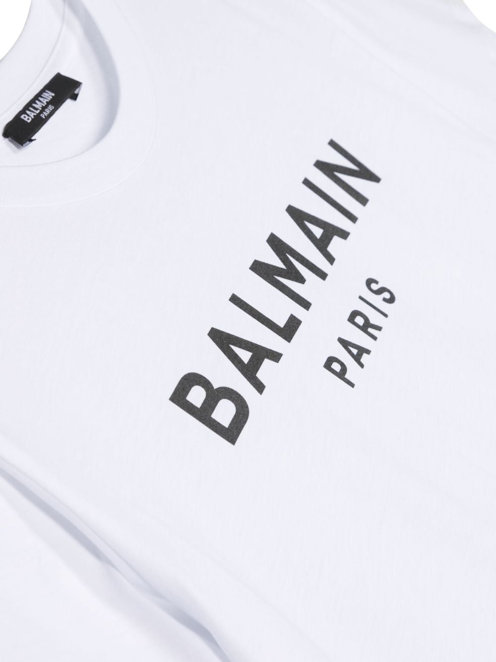 White cotton jersey boy BALMAIN t-shirt
