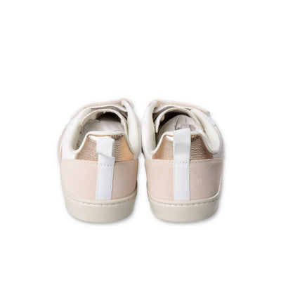 White leather girl VEJA sneakers with velcro | Carofiglio Junior