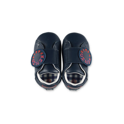 Navy blue nappa baby boy KENZO prewalker shoes