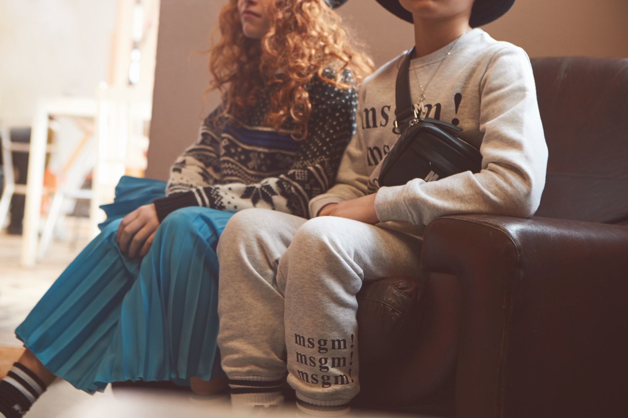 The children of Msgm always super trendy and immersed in color