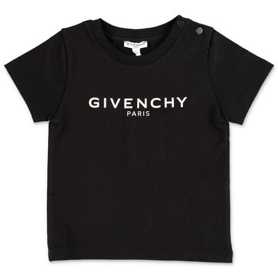 Givenchy black logo detail cotton jersey baby boy t-shirt