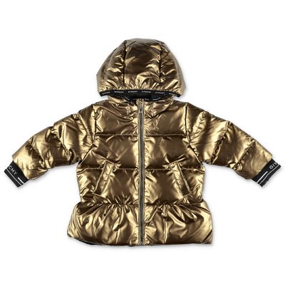 Givenchy bronze nylon down jacket with hood