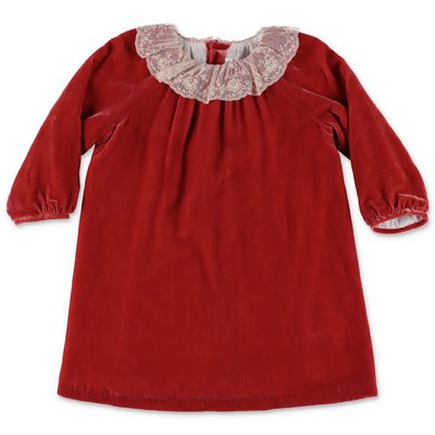 Bonpoint red velvet dress