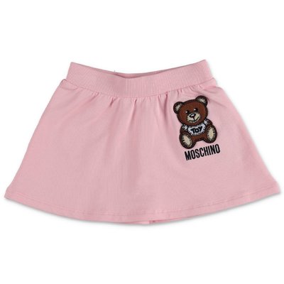 Moschino pink cotton jersey skirt