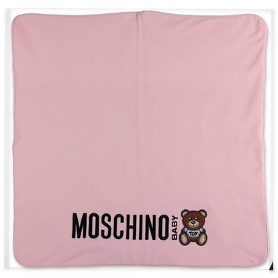 Moschino pink cotton blanket