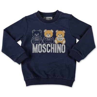 Moschino navy blue cotton sweatshirt