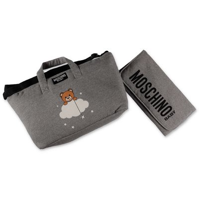 Moschino grey cotton changing bag