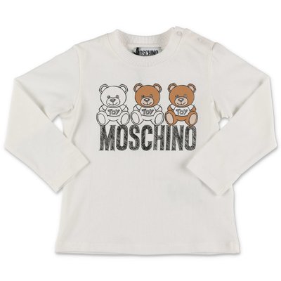 Moschino white cotton jersey t-shirt