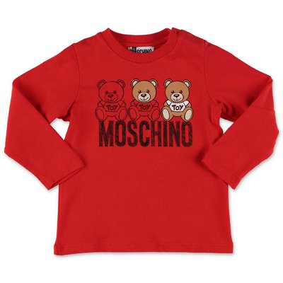 Moschino red cotton jersey t-shirt