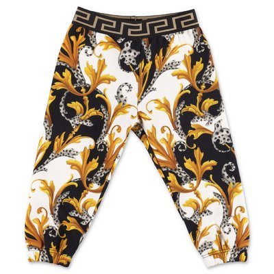 Young Versace baroque print cotton sweatpants