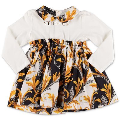 Young Versace baroque print cotton dress & coulottes